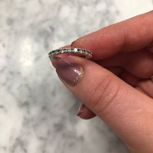 1ct VVS1 diamond eternity ring with 10k gold band